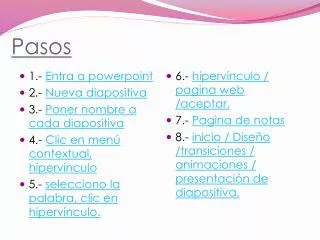 pasos