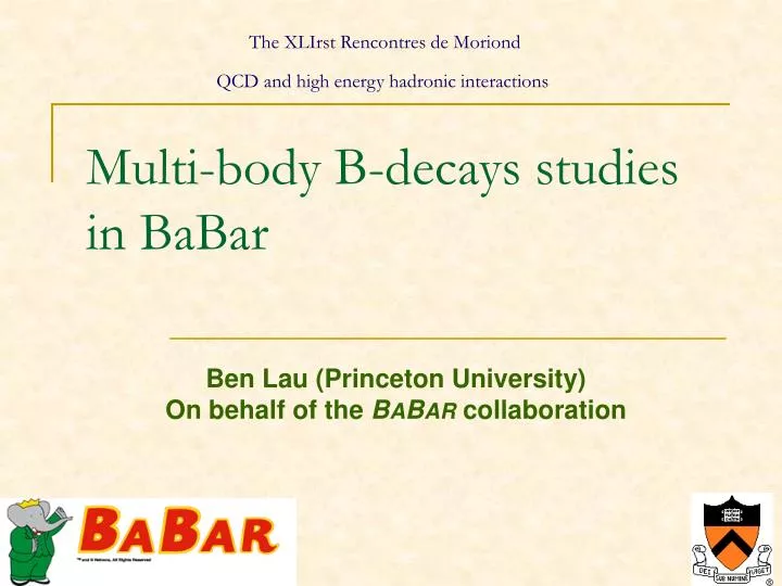 multi body b decays studies in babar