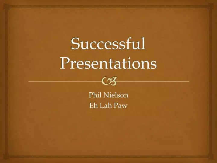 successful presentations