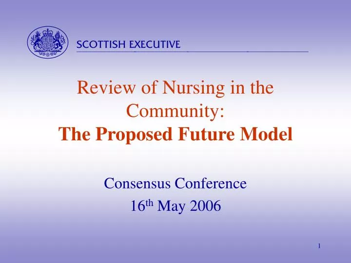 review of nursing in the community the proposed future model