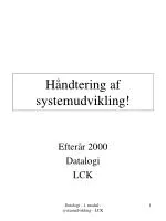 Håndtering af systemudvikling! - slide 1