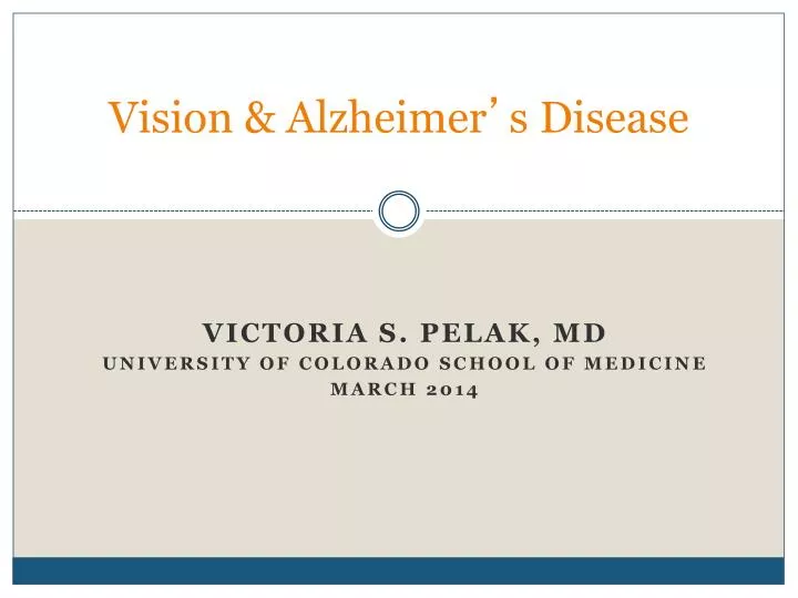 vision alzheimer s disease
