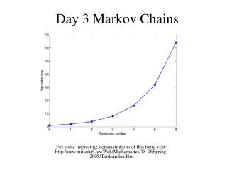 Day 3 Markov Chains