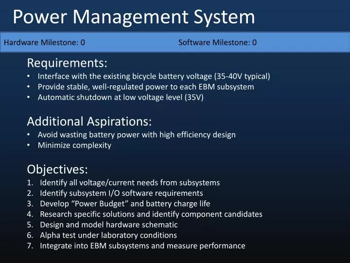 power management system