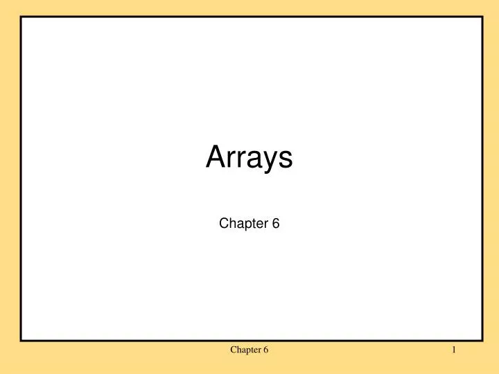 arrays