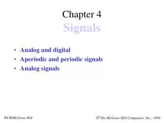 Chapter 4 Signals