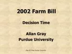 2002 Farm Bill - slide 1