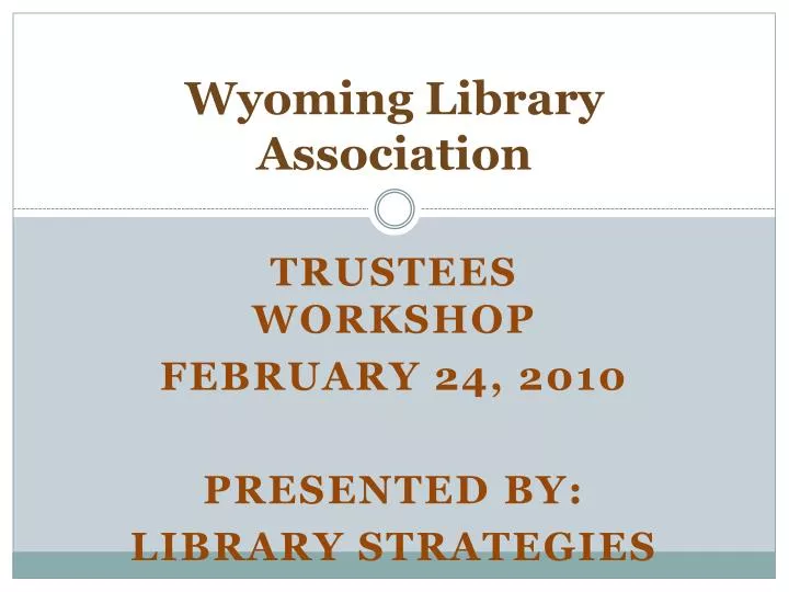 wyoming library association
