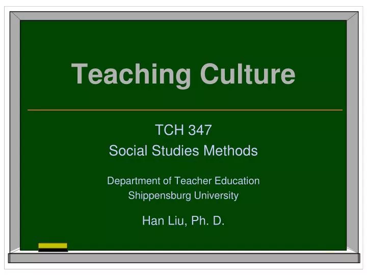 teaching culture