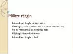 Millest räägin - slide 1