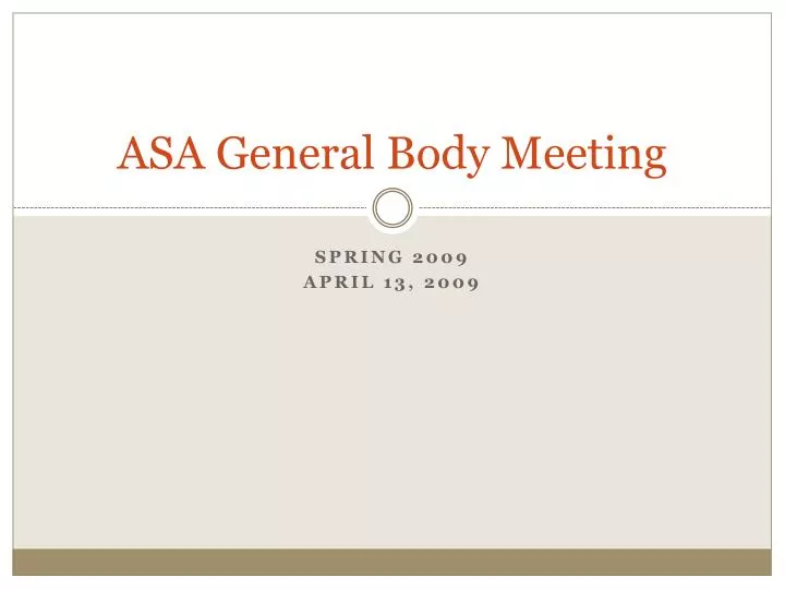 asa general body meeting