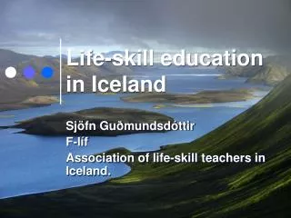 Life-skill education in Iceland