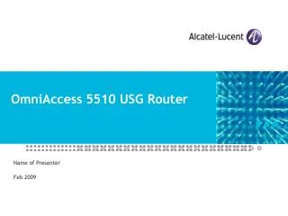 OmniAccess 5510 USG Router