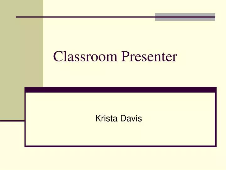 classroom presenter