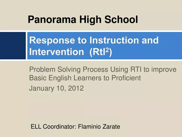 response to instruction and intervention rti 2