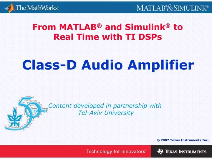 class d audio amplifier