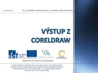 v stup z coreldraw