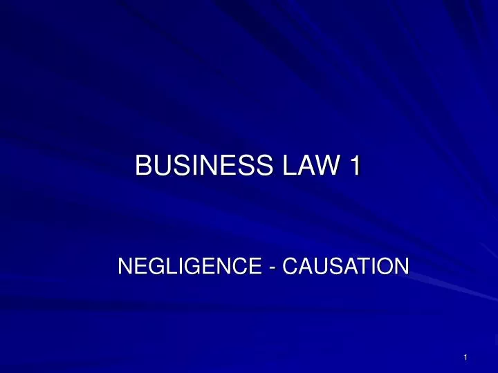business law 1
