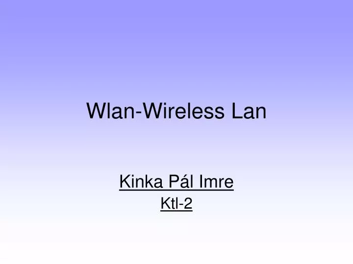 wlan wireless lan