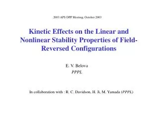 Kinetic Effects on the Linear and Nonlinear Stability Properties of Field-Reversed Configurations