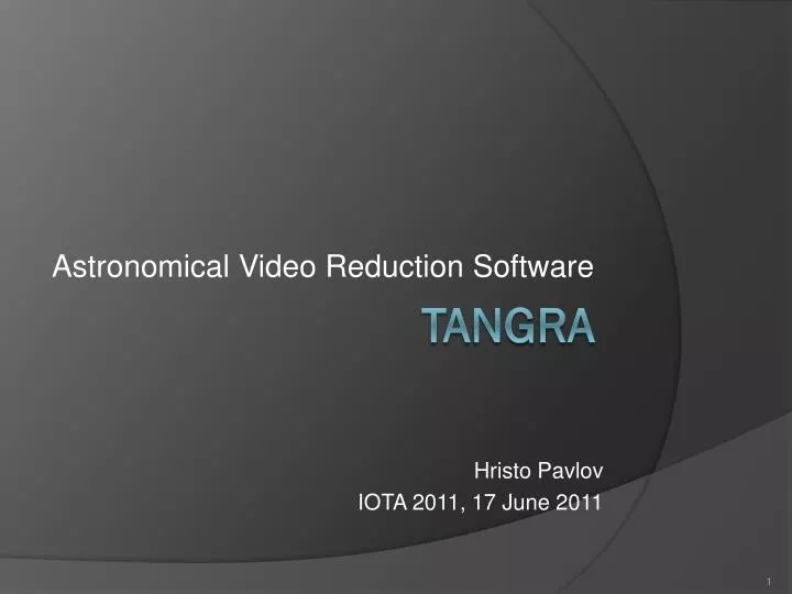 astronomical video reduction software