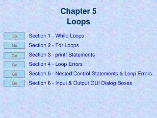 Chapter 5 Loops