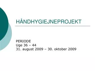 h ndhygiejneprojekt