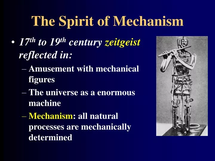 the spirit of mechanism