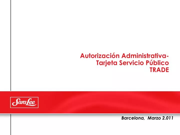 autorizaci n administrativa tarjeta servicio p blico trade