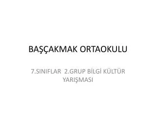ba akmak ortaokulu