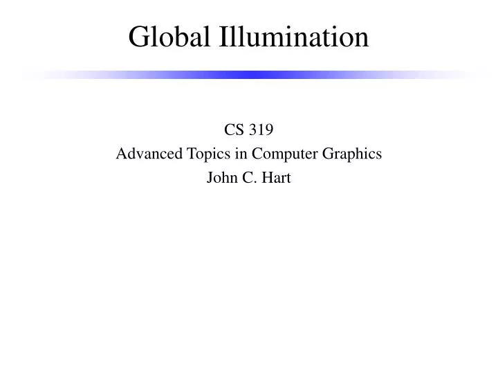 global illumination