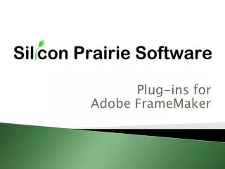 Plug-ins for Adobe FrameMaker