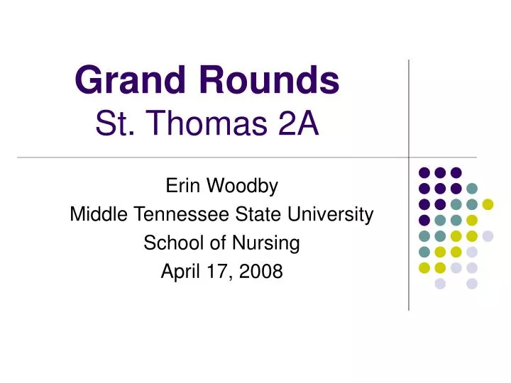 grand rounds st thomas 2a