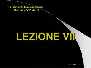 lezione vii