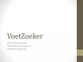 voetzoeker