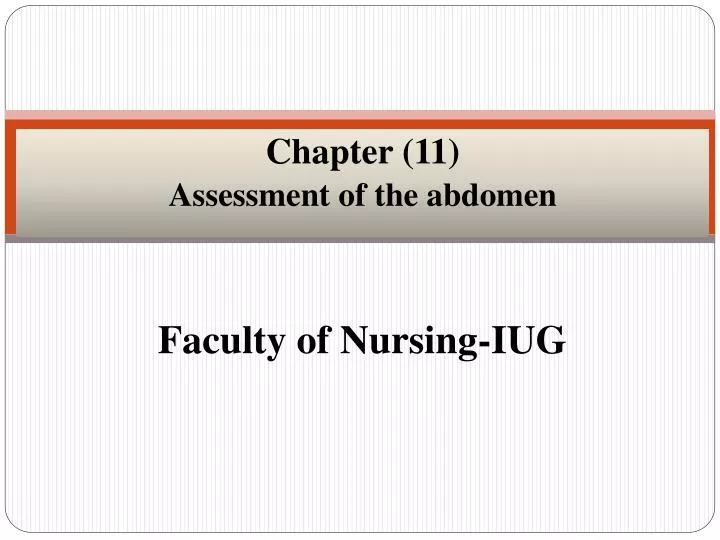 faculty of nursing iug
