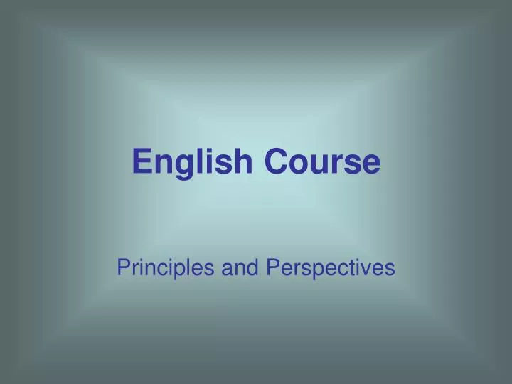 english course