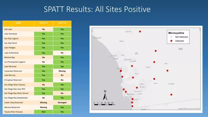 spatt results all sites positive