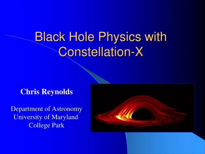black hole physics with constellation x
