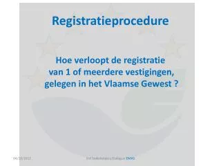 registratieprocedure