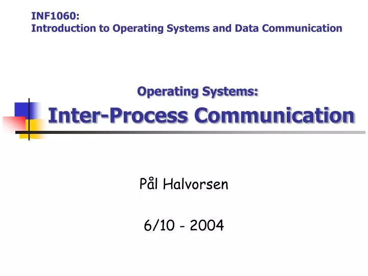 operating systems inter process communication