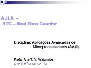 aula rtc real time counter