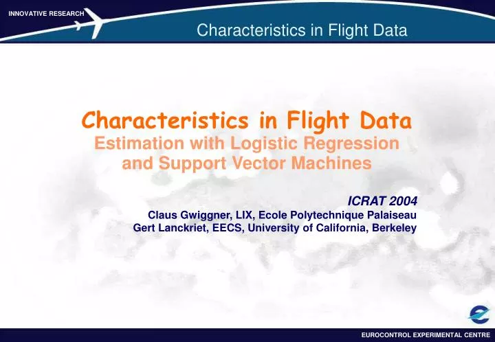 characteristics in flight data