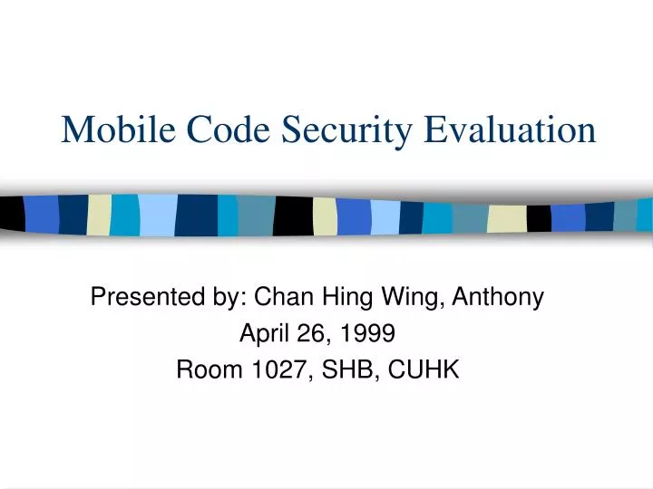 mobile code security evaluation
