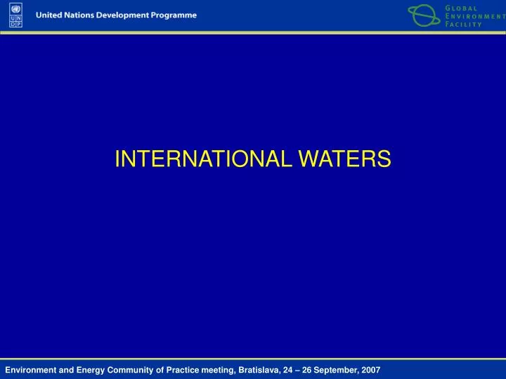 international waters