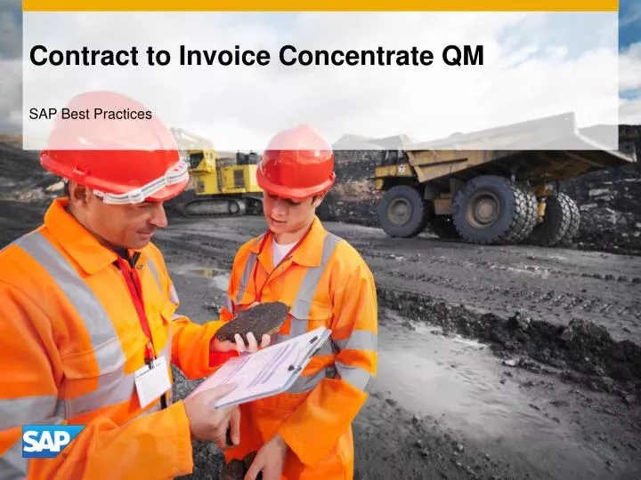 contract to invoice concentrate qm