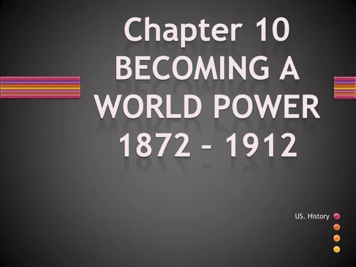 chapter 10 becoming a world power 1872 1912