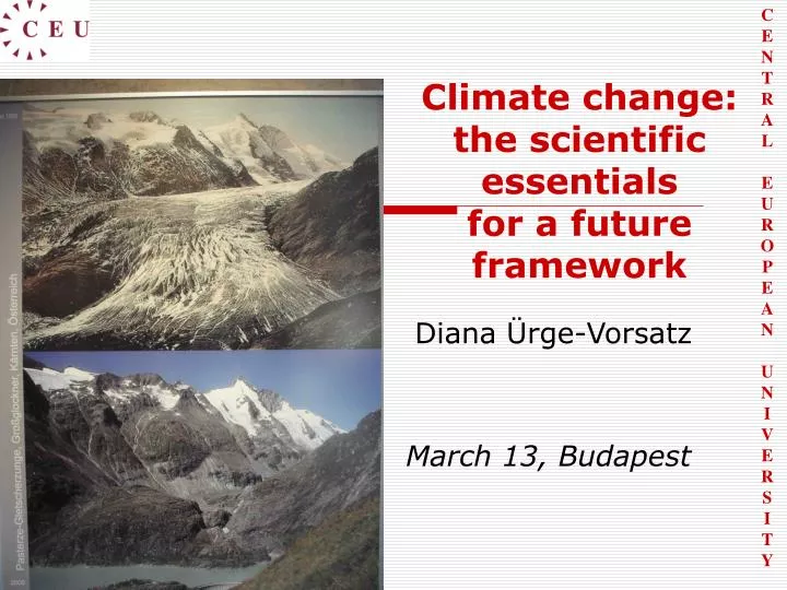 climate change the scien tific essentials for a future framework
