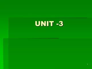 UNIT -3