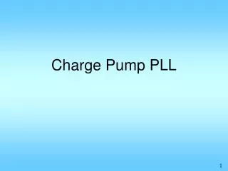 Charge Pump PLL